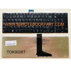 Toshiba Keyboard คีย์บอร์ด Satellite C850 C850D /  C855  C855D /  C870  C875   /  L850 L850D /  L855  L855D /  L870  L875 / C50 C50-A L50-A L70 S55 S50  P850  Series ภาษาไทย อังกฤษ 